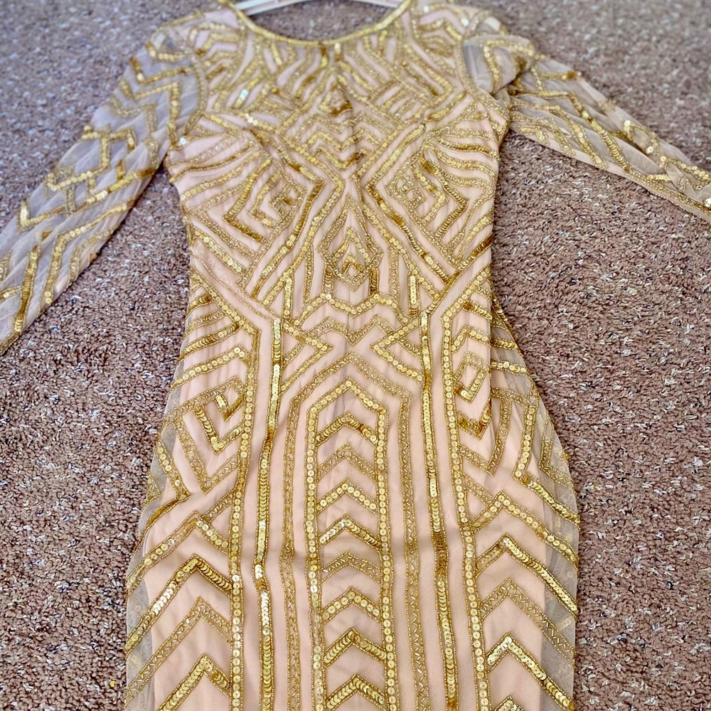 Gianni Binni Gold occasion dress